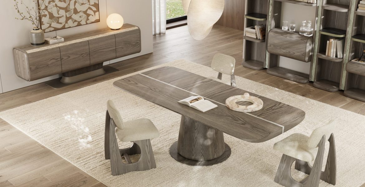 Elegant dining room showcasing Bitter dining room furniture and sideboard décor.