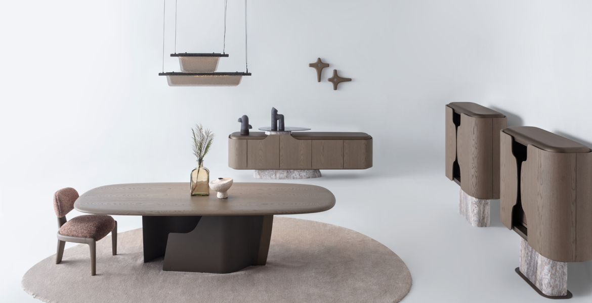 Wogg Dining Room Furniture including table and sideboard.