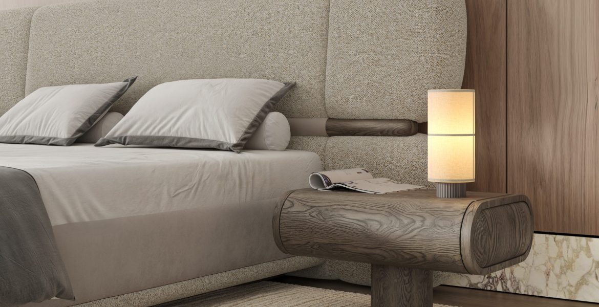 Bitter Bedroom Furniture featuring bed and nightstands.