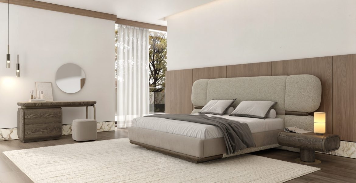 Bitter Bedroom Furniture set with neutral tones.