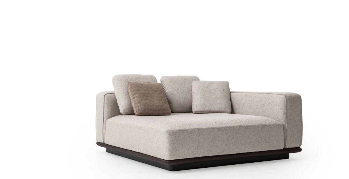 Elegant sofa with modern silhouette.