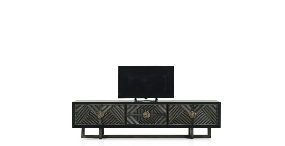 Modern TV console from Cross collection.