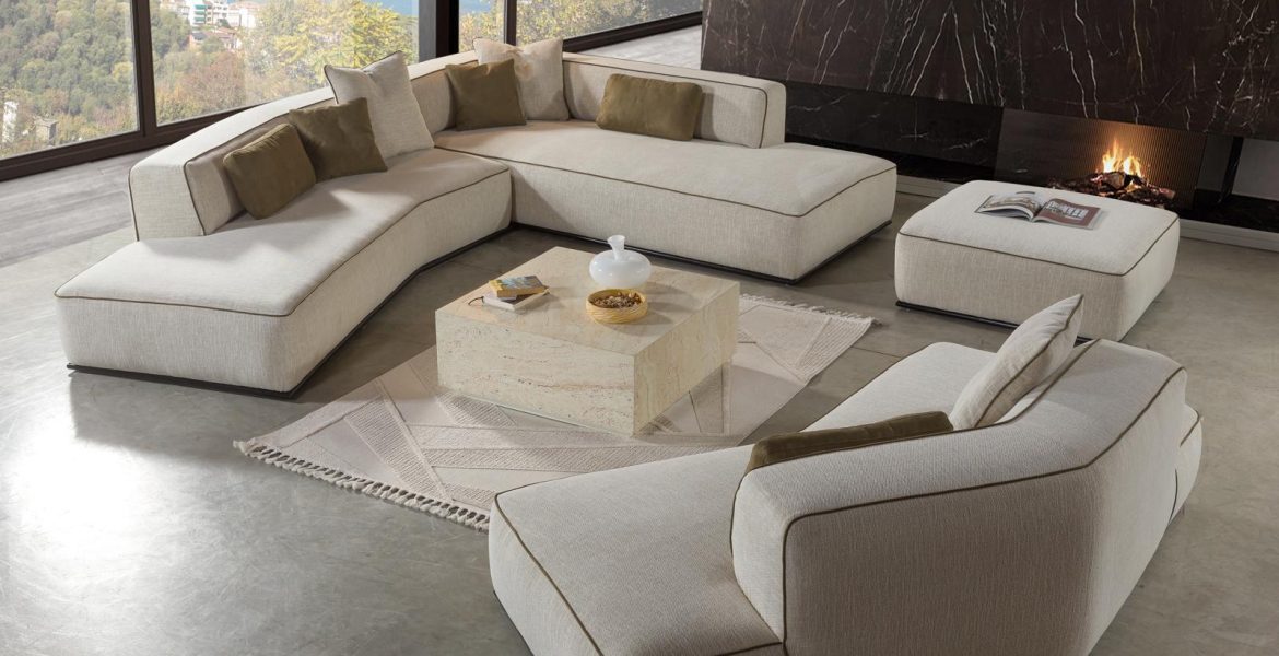 Flat Living Room Sofa Set featuring sofa and coffee table.