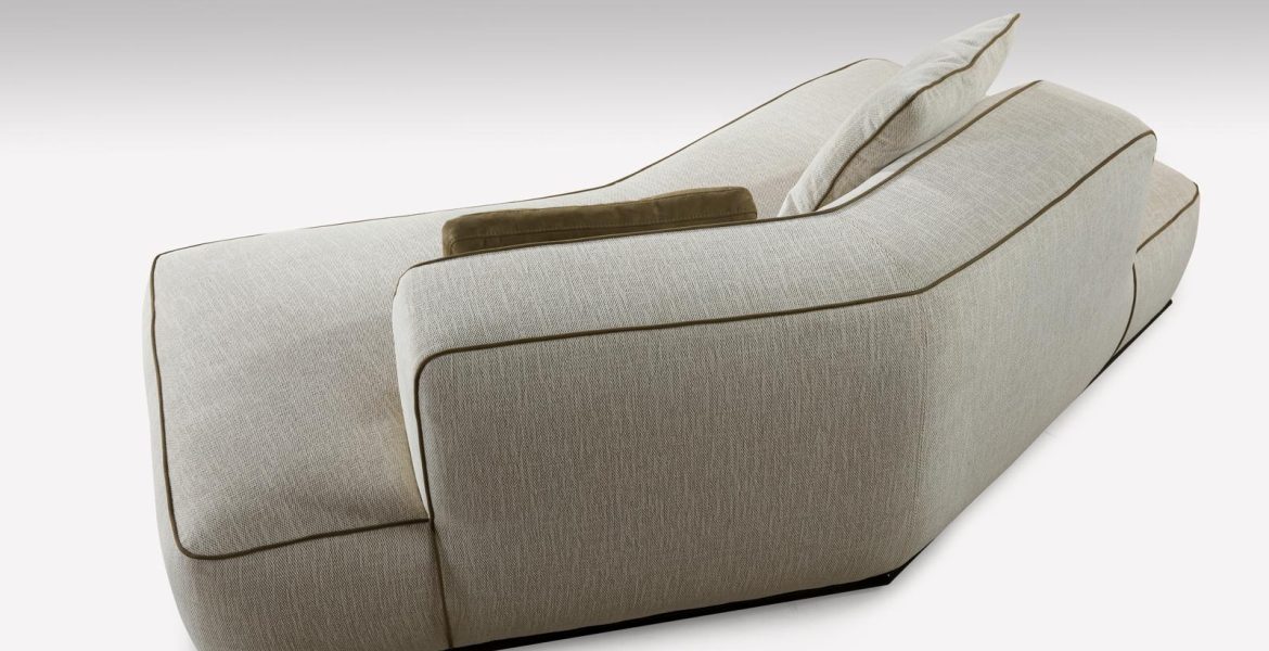 Minimalist living room sofa from Flat collection.