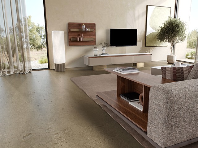 Corner sofa Set Dubai paired with lounge chairs.