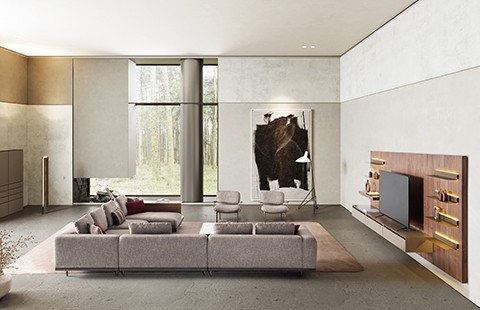 Corner Sofa Set Dubai Elegant sofa from Harmony collection.