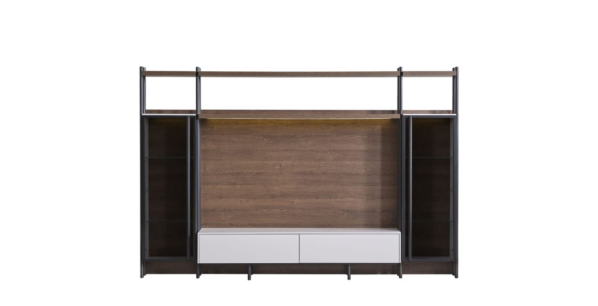 Elegant wooden TV unit with clean lines.