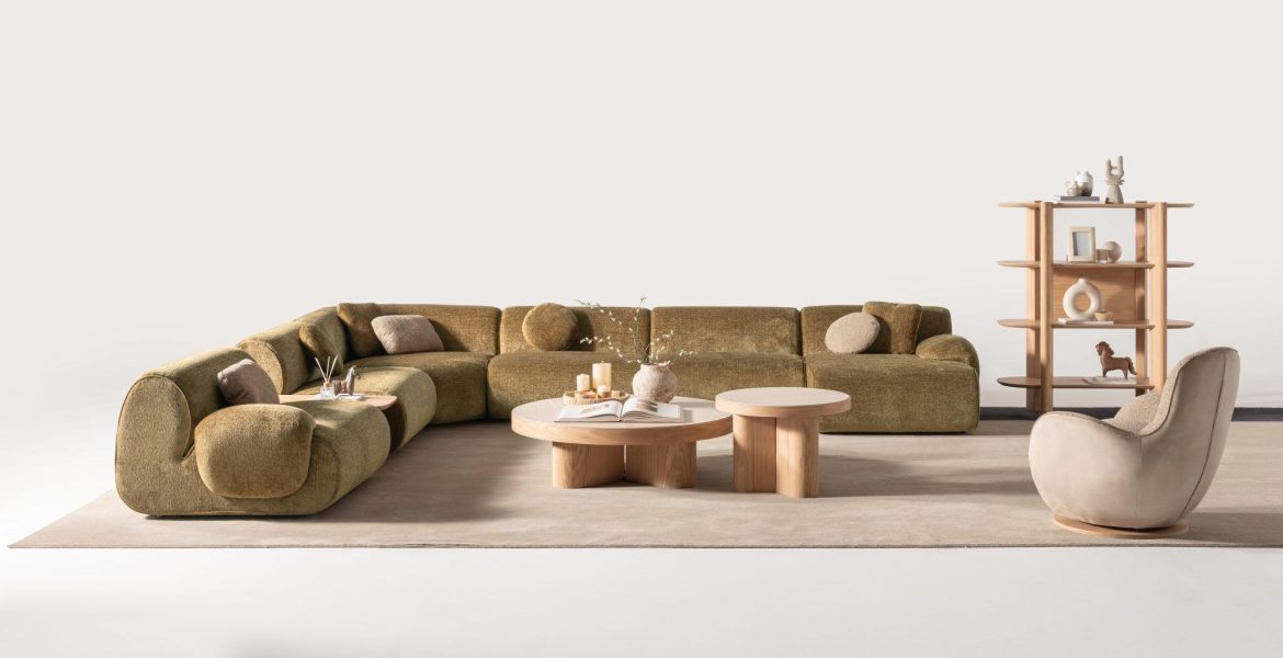 Lumo Living Room Furniture featuring sofa and tables