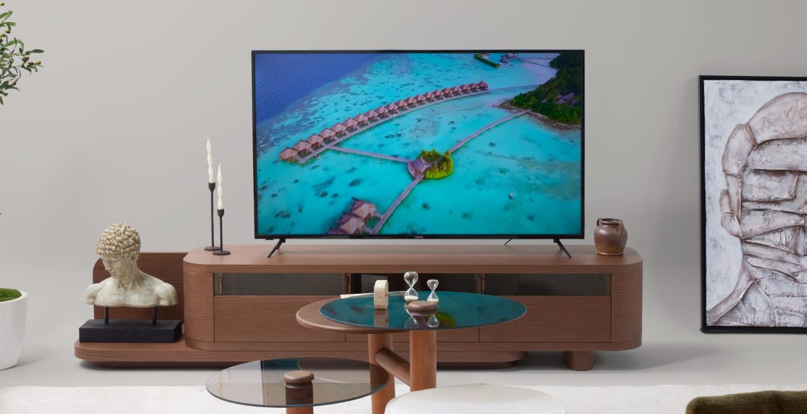 Elegant wooden TV unit with clean lines.