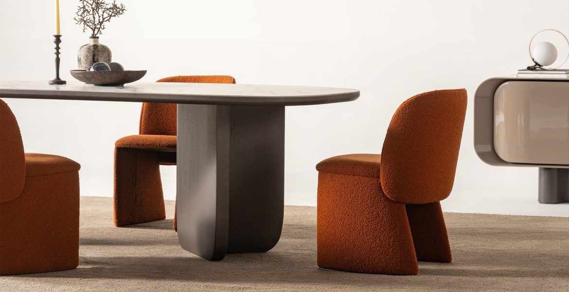 Minimalist dining cabinet from Metropol Dining Room Furniture collection.