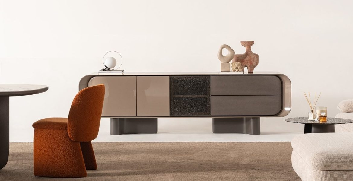 Metropolitan Dining Room Furniture featuring wooden drawers.