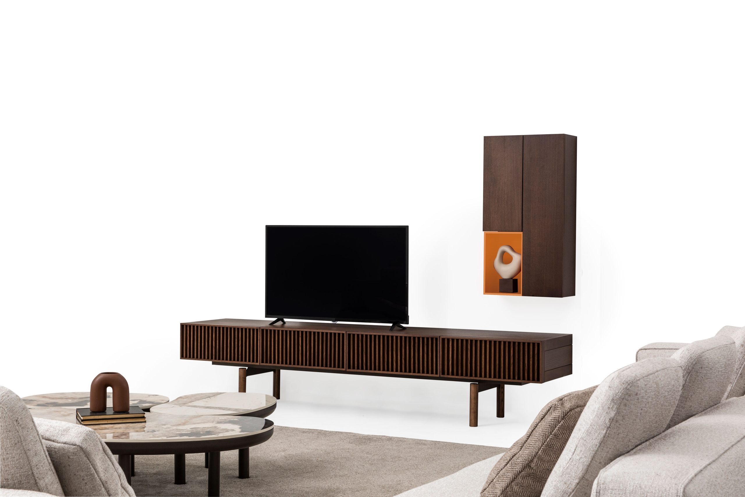 Monologue Modern TV Unit featuring drawers and storage.