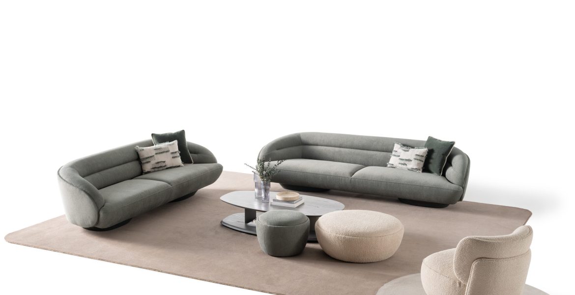 Moon Living Room sofa set Furniture featuring sofa and ottoman.