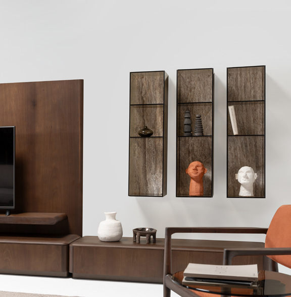 Odeon Modern TV Unit arranged in living room.
