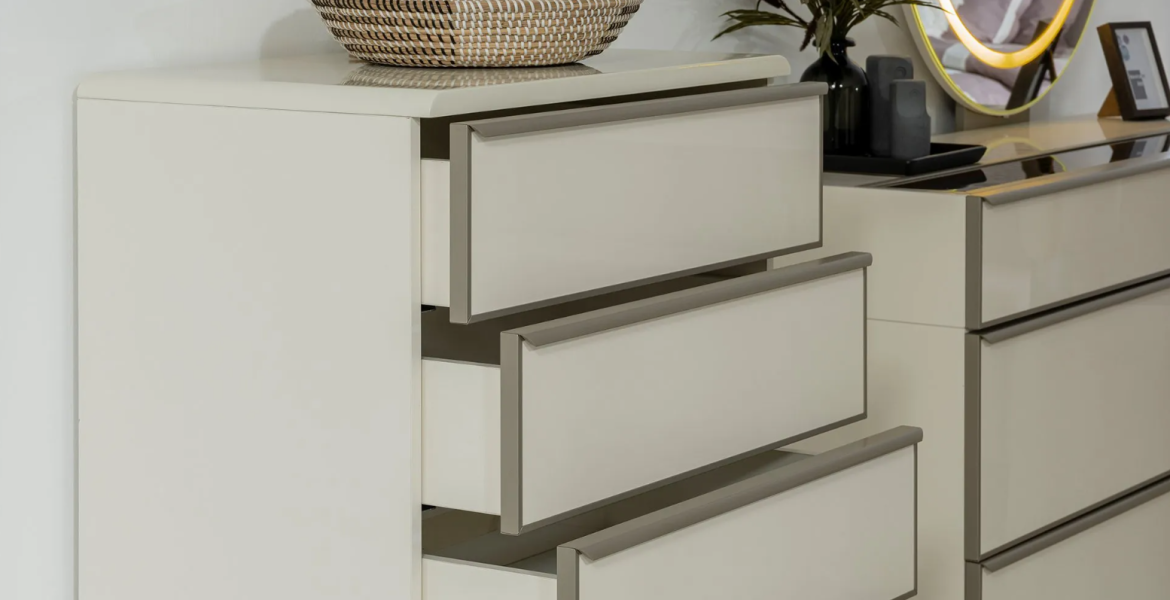Pamukkale Bedroom Furniture set with warm tones.