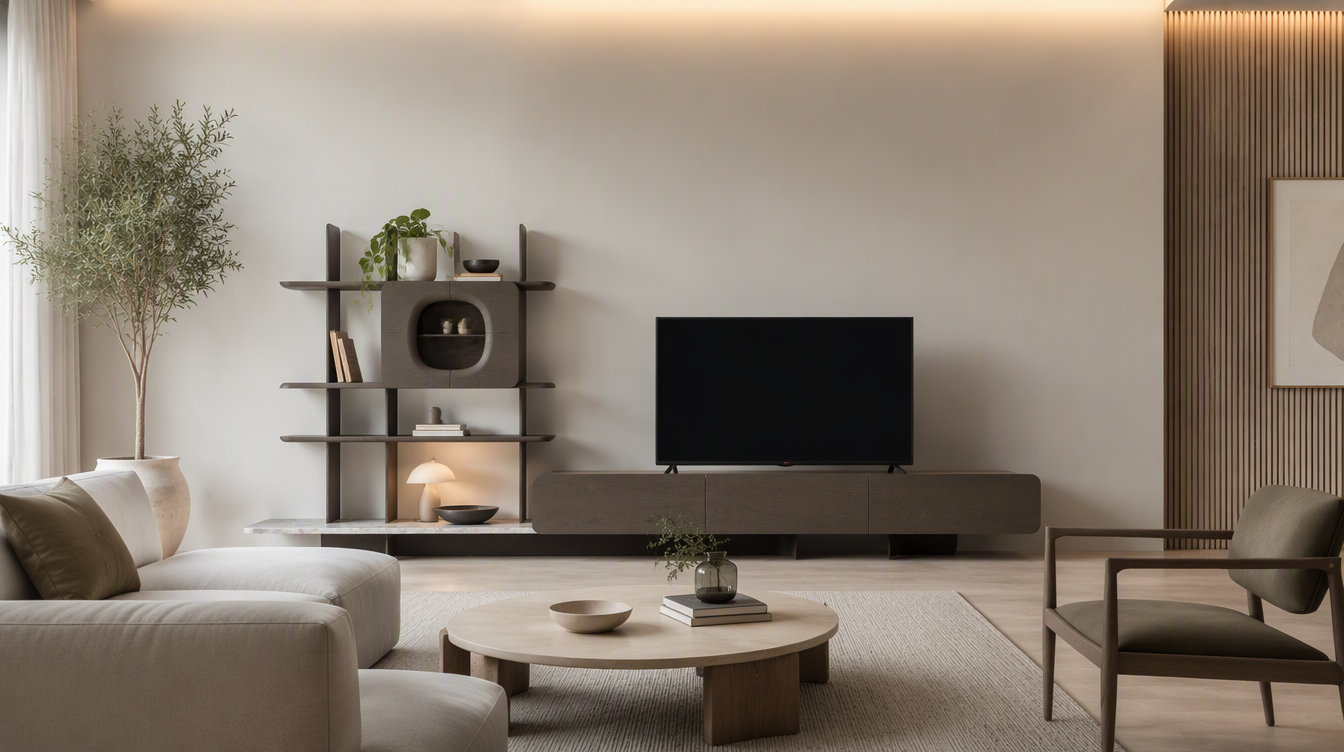 Bold TV unit by Dimax, Dubai furniture company and FF&E contractor