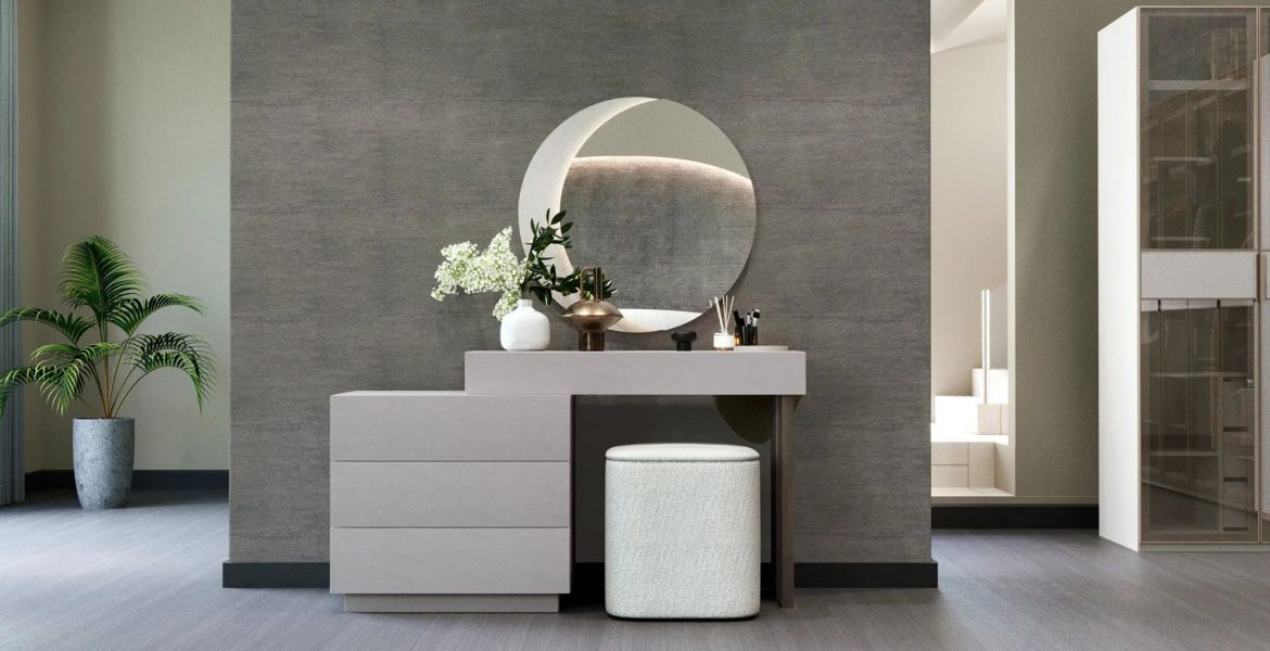 Cashmere Bedroom Furniture set featuring bed and nightstands.