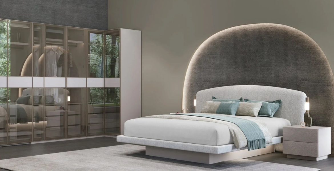 Cashmere Bedroom Furniture featuring bed and nightstands.