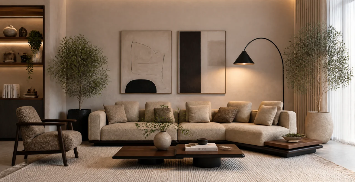 Modular Modern Corner Sofa from Dimax Turkish Furniture Contractor