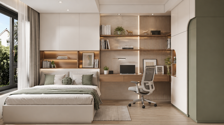 Dimax custom single desk for residential and hotel furnishing projects
