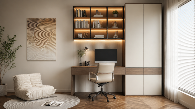 Dimax single‑user desk for villas, homes, and office interiors