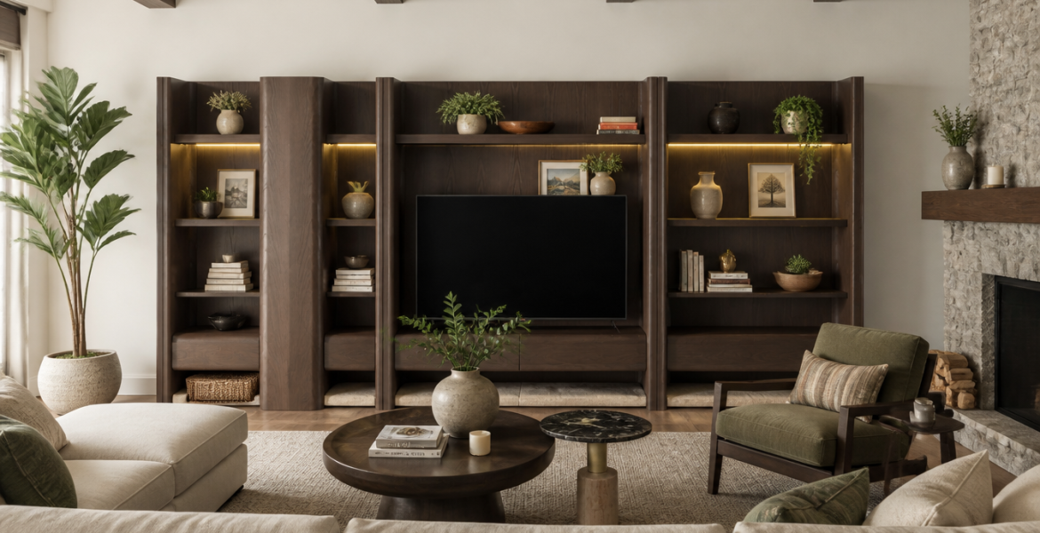 Contemporary Eden TV system from Dimax, Dubai FF&E specialists