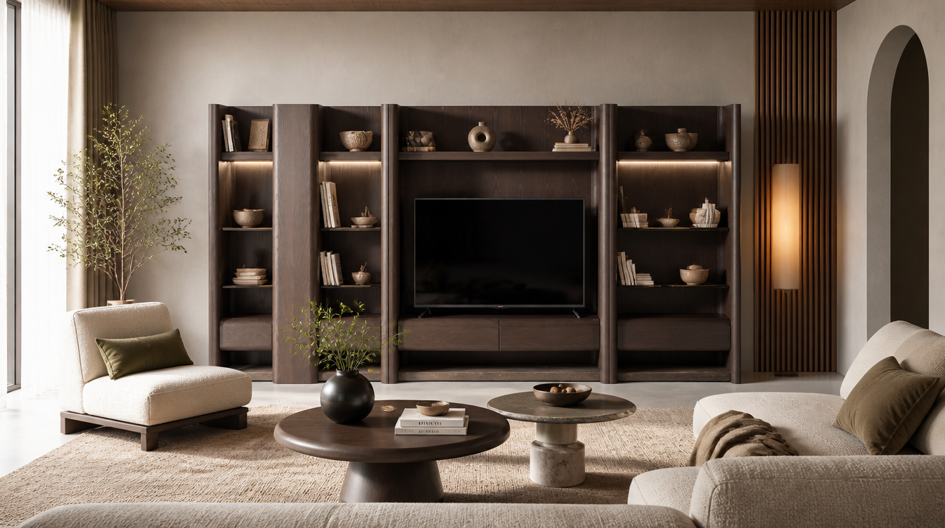 Contemporary Eden TV system from Dimax, Dubai FF&E specialists