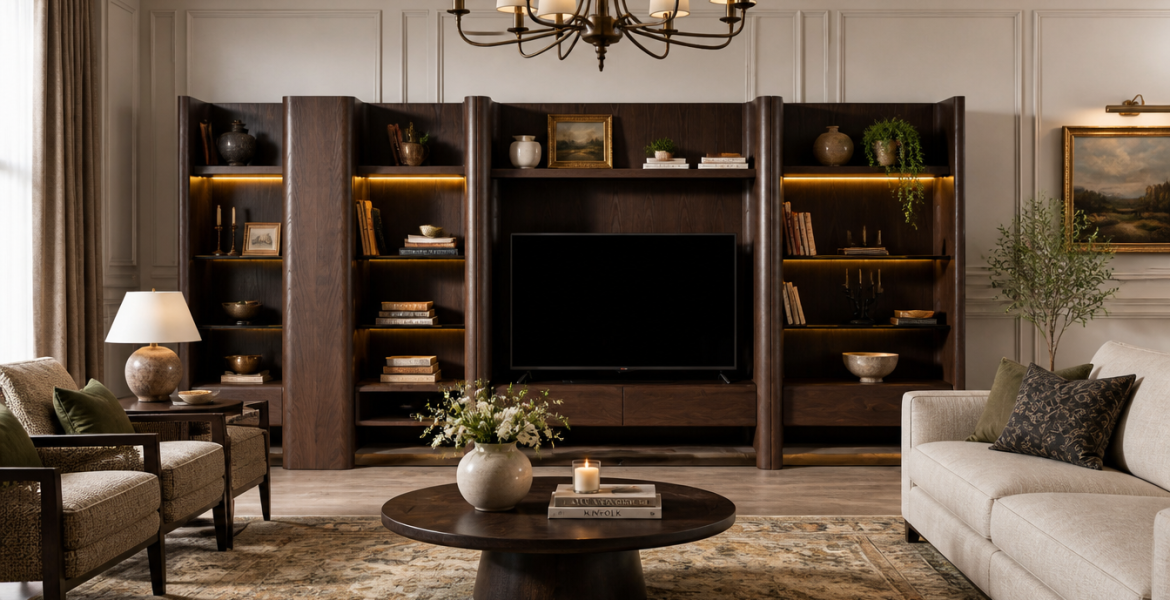 Eden wall unit by Dimax, expert furniture and hotel furnishing contractor
