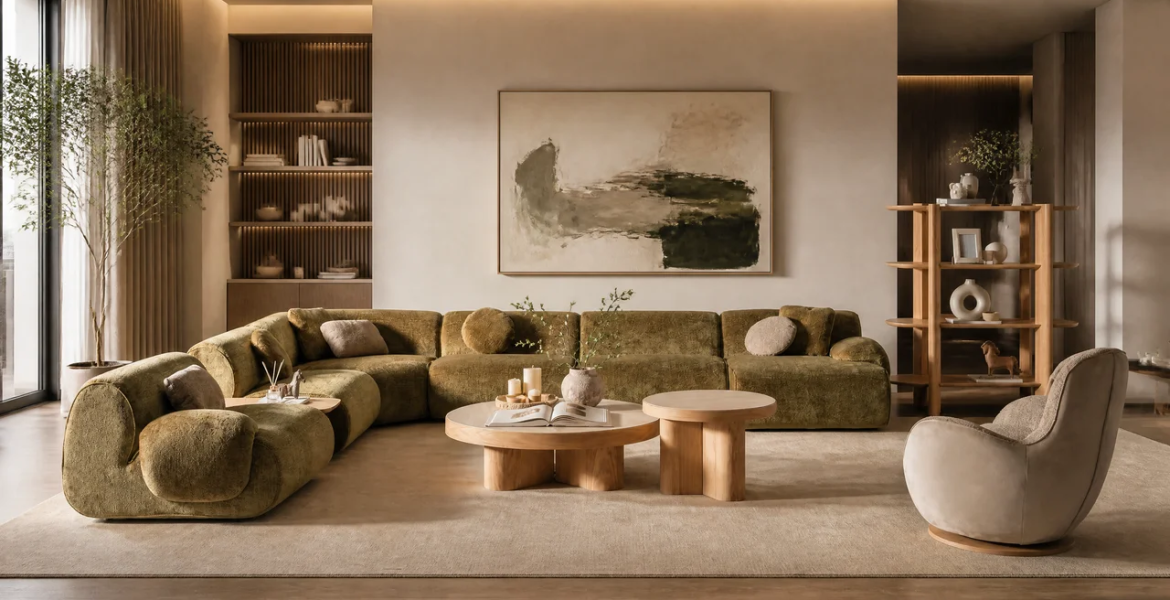 Lumo Living Room Furniture featuring sofa and tables
