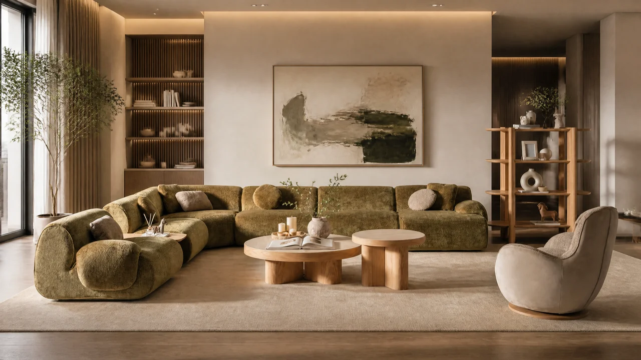 Lumo Living Room Furniture featuring sofa and tables