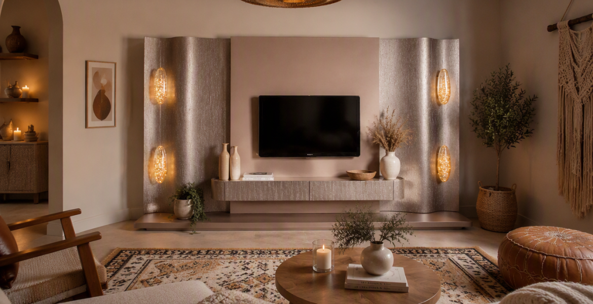 Platinium TV unit by Dimax, Dubai furniture company and FF&E contractor