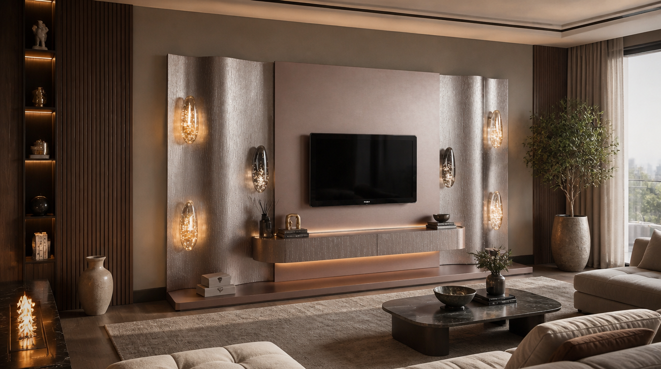 Platinium TV console from Dimax, hotel furnishing contractor in Dubai