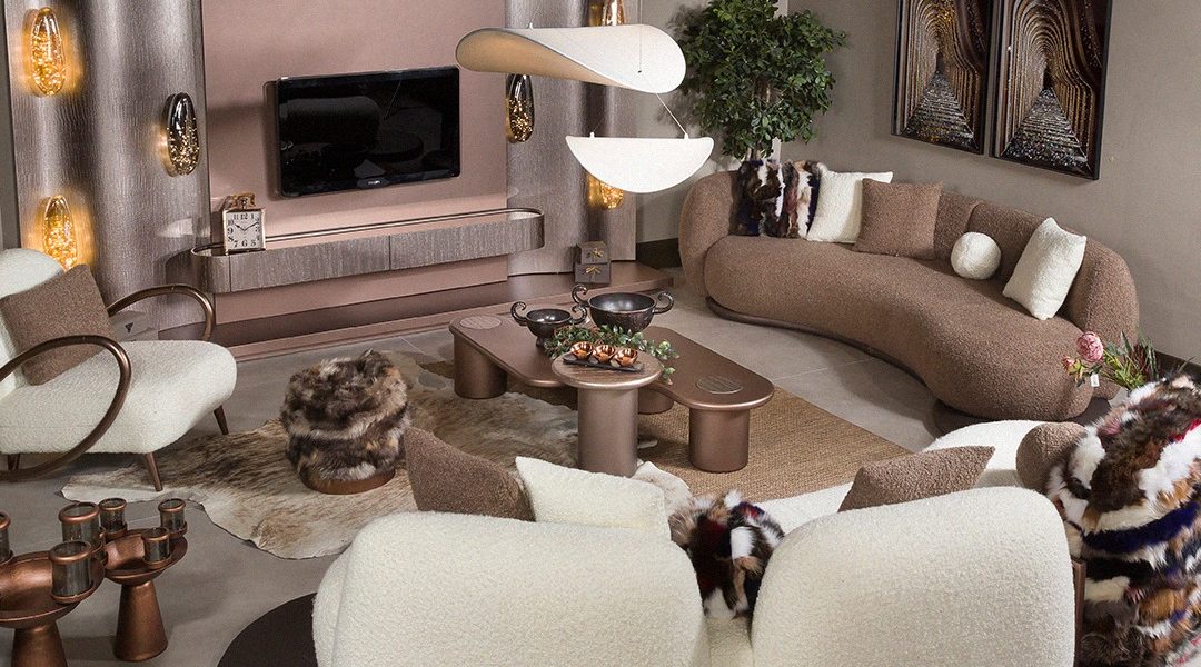 Platinum Dining Room Furniture set with sculptural base.