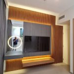 High-end custom TV unit installation for villas and apartments in Dubai